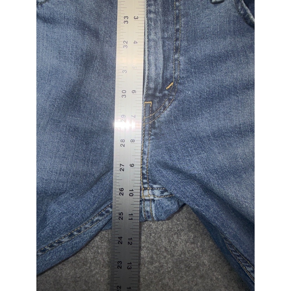 Levis 511 Jeans Mens 32x30 Slim Fit Blue Medium Wash Denim Distressed Streetwear - Picture 4 of 12